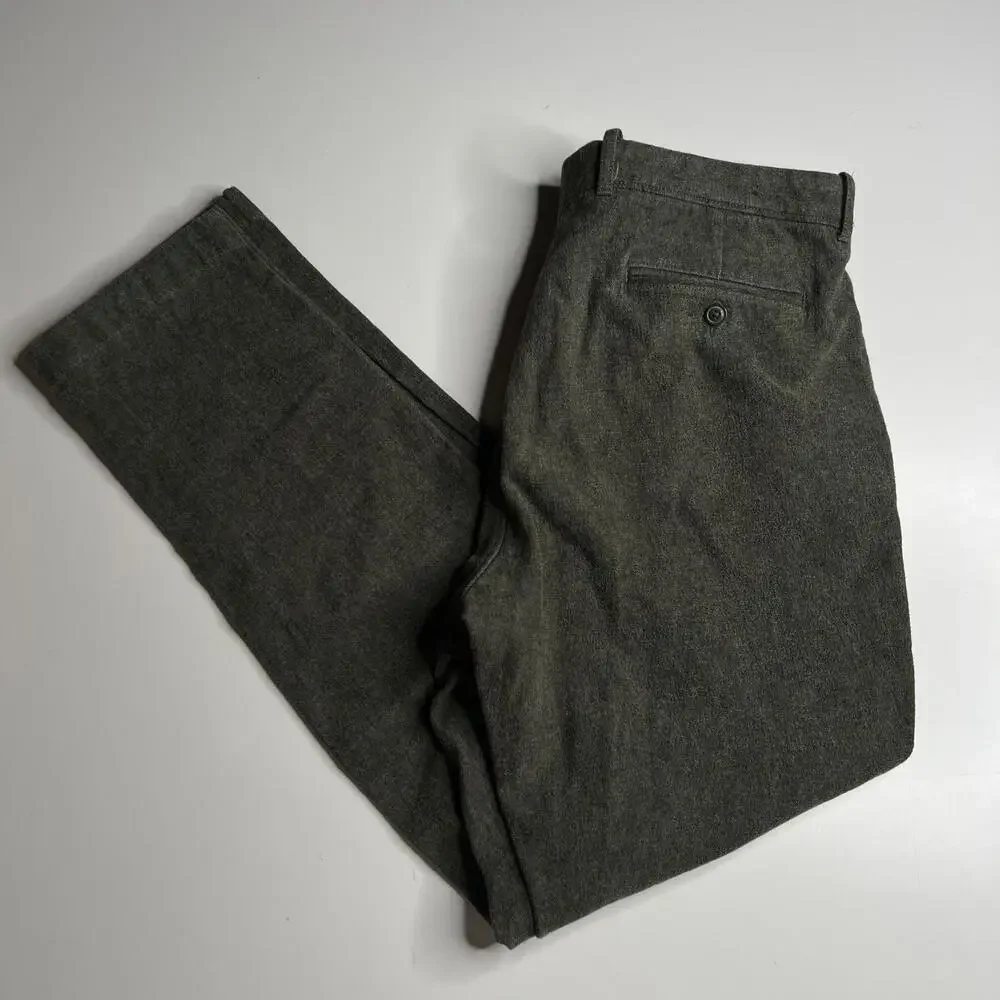 J.Crew Stretch Dress Pants Men W34 L32 Gray Slim Straight Trousers‎ Classic Fit